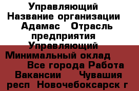 Управляющий › Название организации ­ Адамас › Отрасль предприятия ­ Управляющий › Минимальный оклад ­ 40 000 - Все города Работа » Вакансии   . Чувашия респ.,Новочебоксарск г.